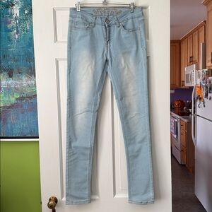 Wax Jean Light Blue Embroidered Denim